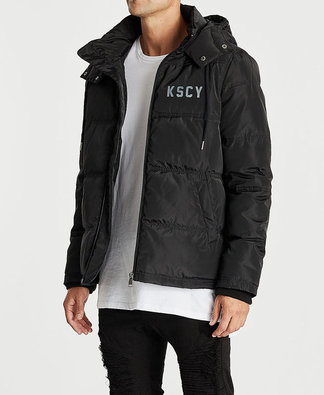Kiss Chacey Loyalty Puffer Jacket Jet Black
