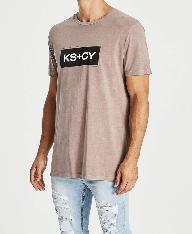 Kiss Chacey Machinery Step Hem T-Shirt Pigment Shadow Mauve