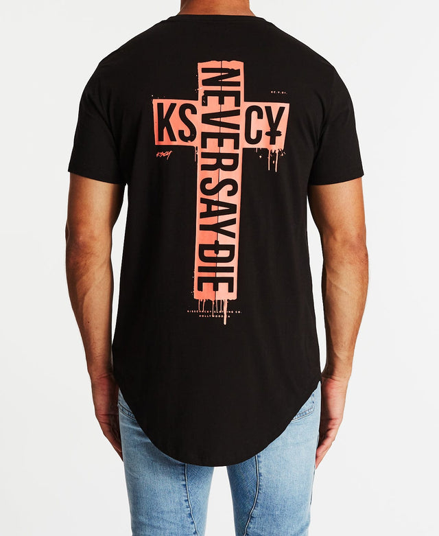 Kiss Chacey Mechanise Dual Curved T-Shirt Jet Black
