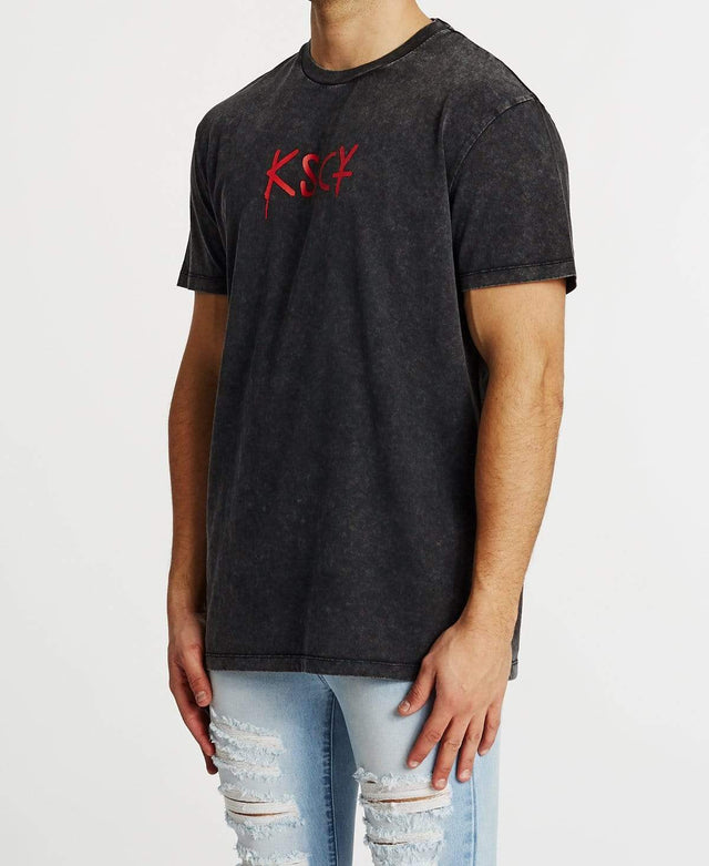 Kiss Chacey Mirage Relaxed T-Shirt Anthracite Black