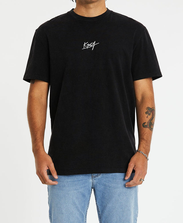 Kiss Chacey Mondo Relaxed Tee - Mineral Black BLACK