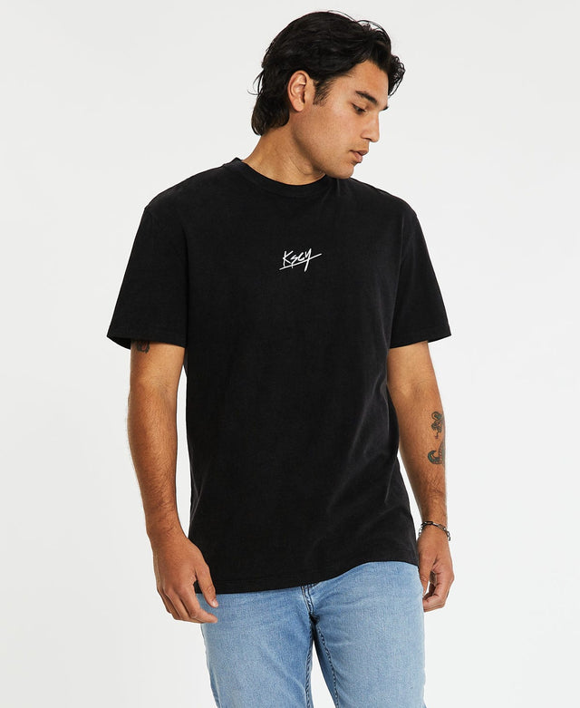 Kiss Chacey Mondo Relaxed Tee - Mineral Black BLACK