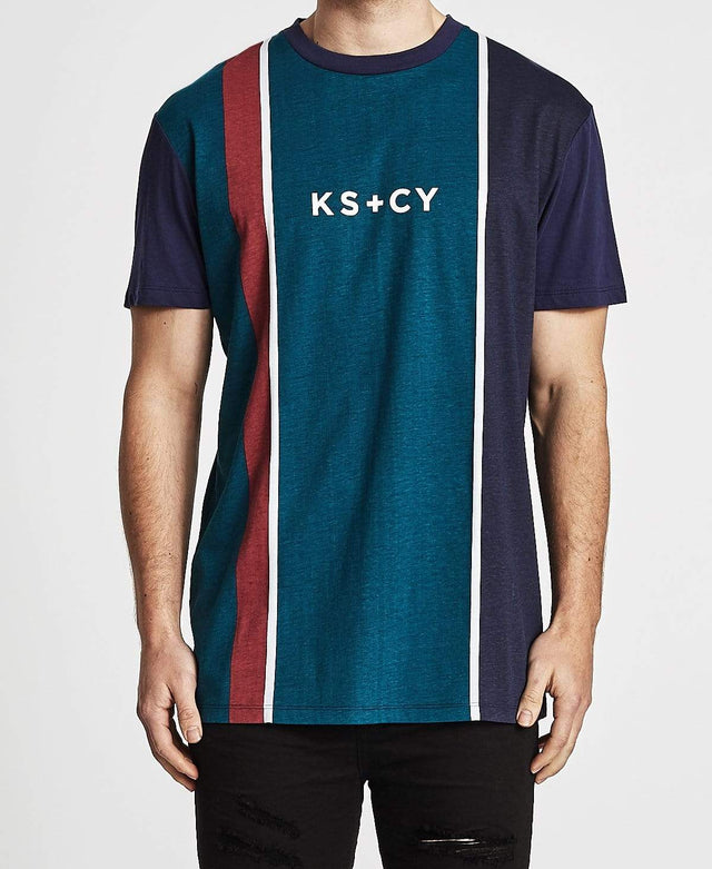Kiss Chacey Money Relaxed Fit T Shirt Green/Blue