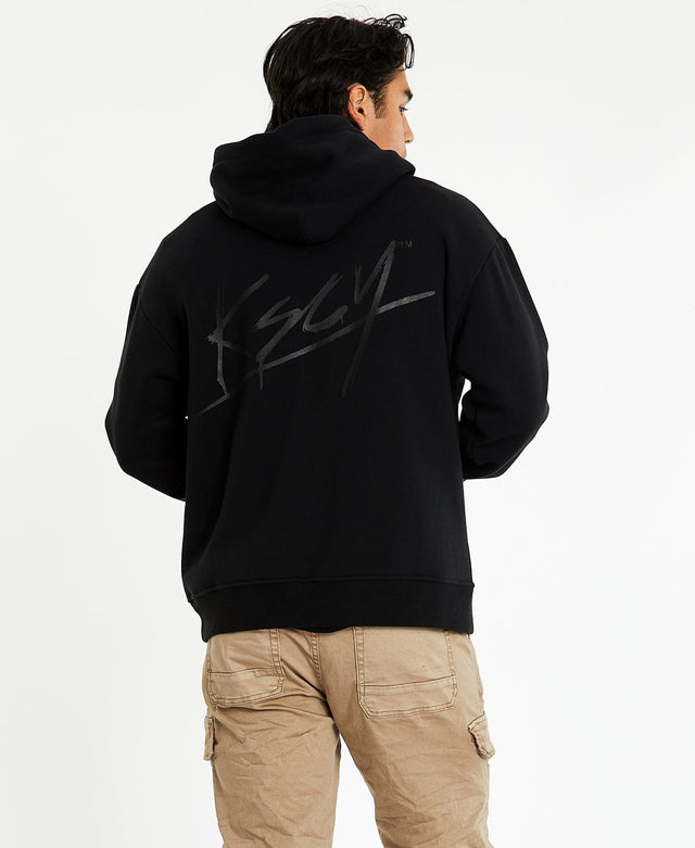 Kiss Chacey Montalvin Relaxed Hoodie Jet Black