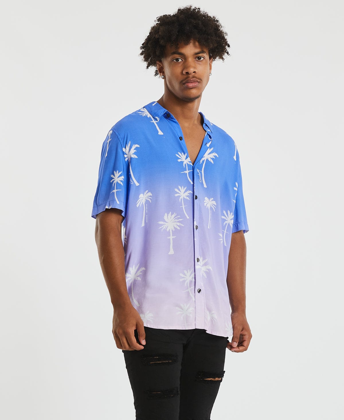 Nonsense Relaxed Short Sleeve Shirt Multi Colour Print – Neverland Store