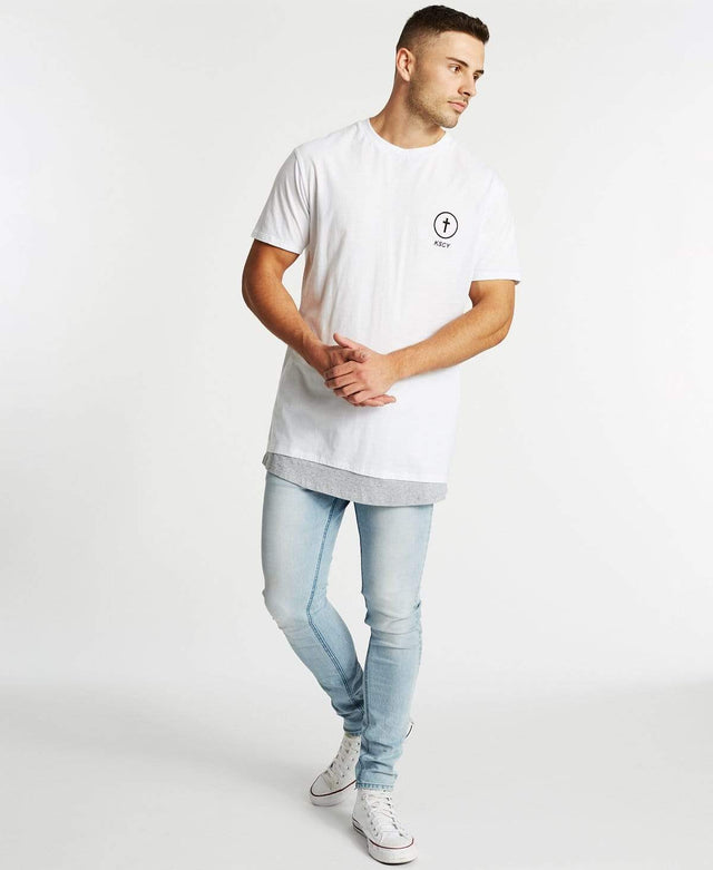 Kiss Chacey Only Us Layered Relaxed Fit T-Shirt White