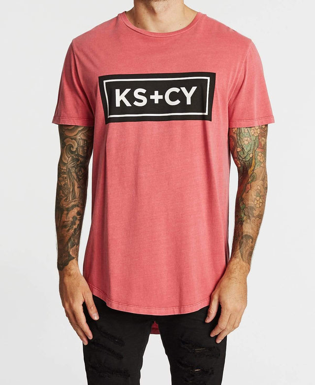 Kiss Chacey Outsider Baseball T-Shirt Pigment Burgundy