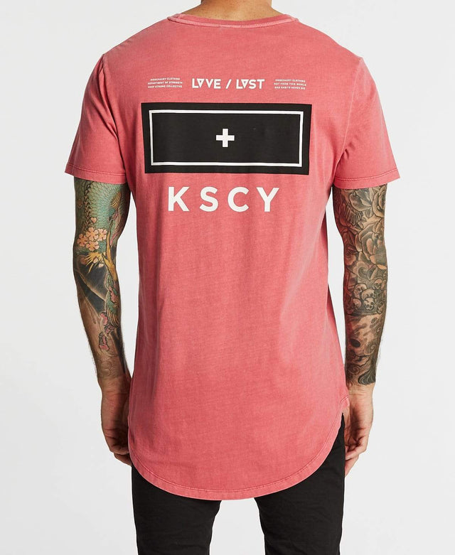 Kiss Chacey Outsider Baseball T-Shirt Pigment Burgundy