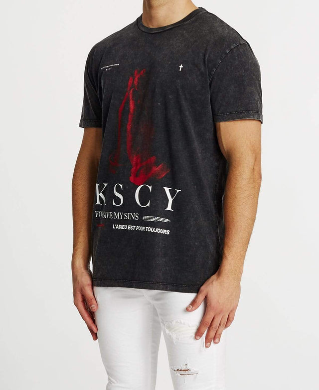 Kiss Chacey Padre Relaxed T-Shirt Acid Black