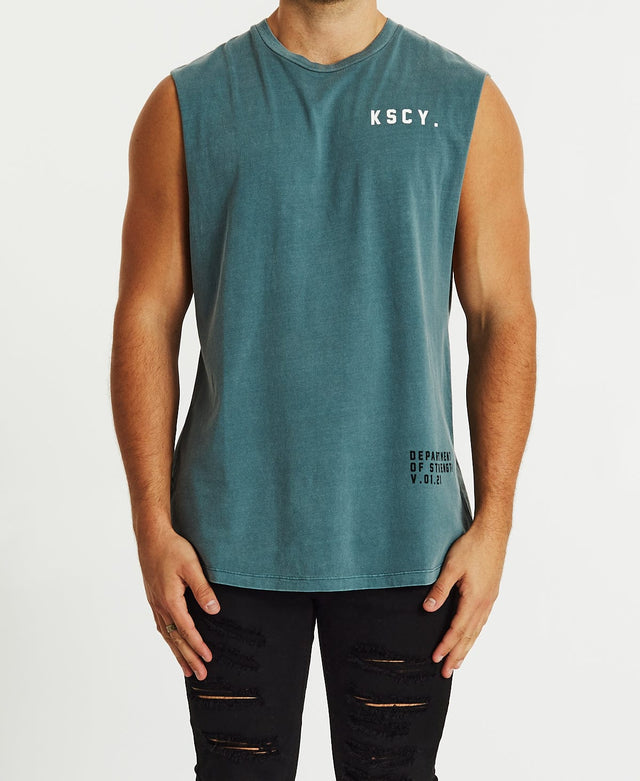 Kiss Chacey Palmdale Dual Curved Muscle Tee Pigment Lead