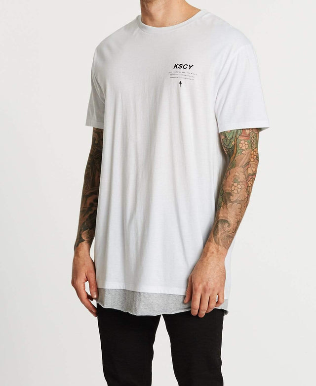 Kiss Chacey Paradigm Relaxed Layered T-Shirt White