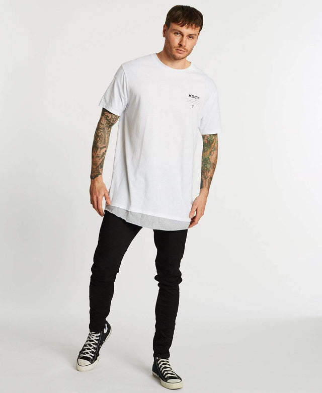 Kiss Chacey Paradigm Relaxed Layered T-Shirt White