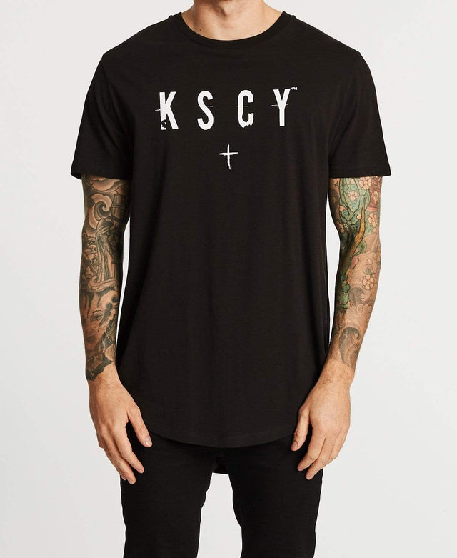 Kiss Chacey Paradise Falls Dual Curved T-Shirt Jet Black