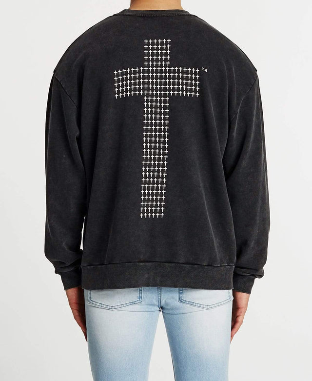 Kiss Chacey Petroleum Relaxed Jumper Acid Black