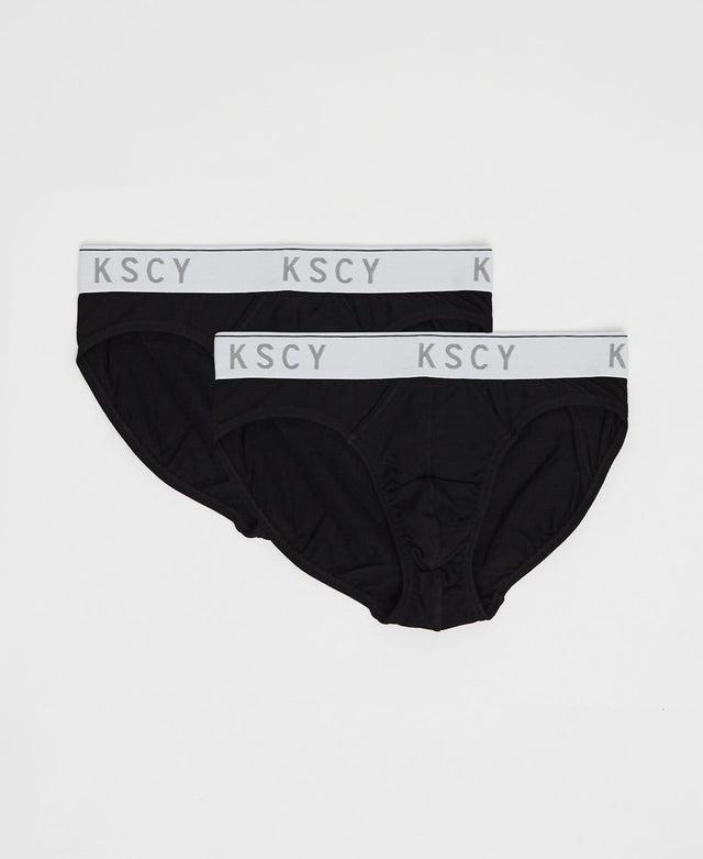 Kiss Chacey Power Brief 2 Pack Black