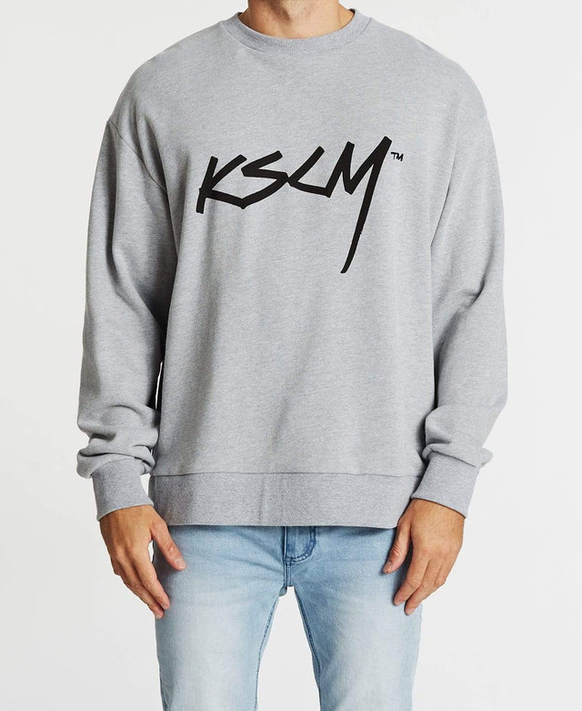 Kiss Chacey Primal Relaxed Fit Jumper Grey Marle