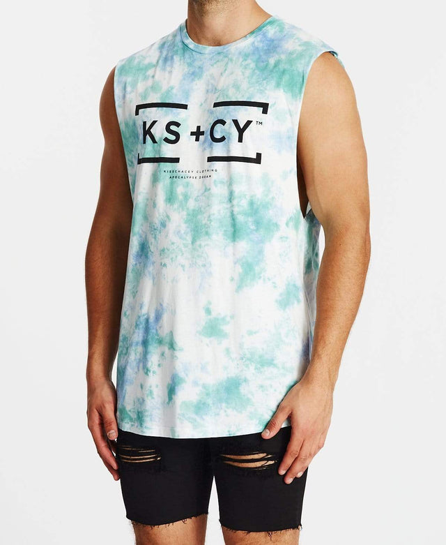 Kiss Chacey Profile Dual Curved Muscle Tee Tie Dye