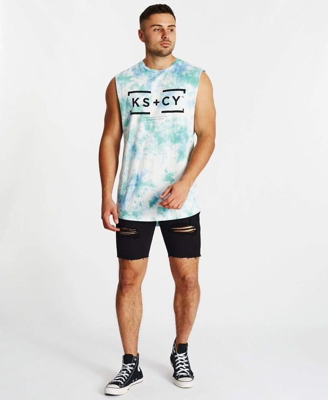 Kiss Chacey Profile Dual Curved Muscle Tee Tie Dye