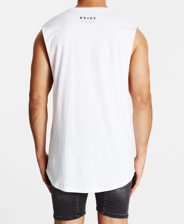 Kiss Chacey Profile Dual Curved Muscle Tee White