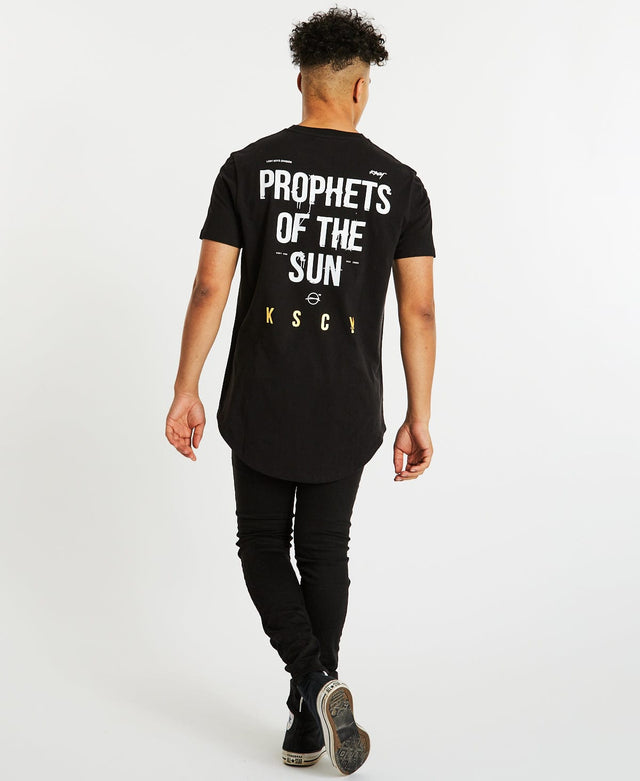 Kiss Chacey Prophets Dual Curved T-Shirt Jet Black