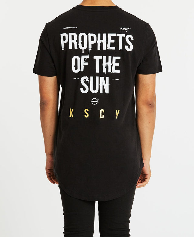 Kiss Chacey Prophets Dual Curved T-Shirt Jet Black