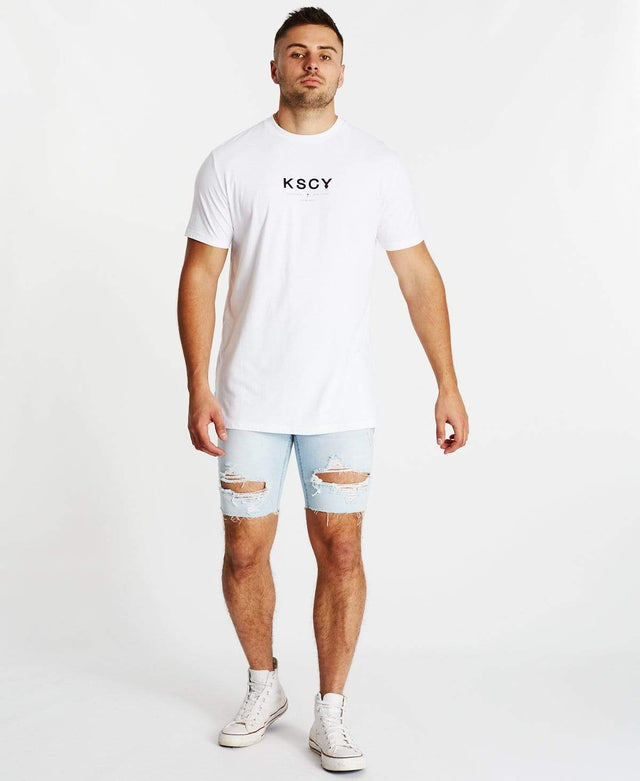 Kiss Chacey Redemption Step Hem T-Shirt White