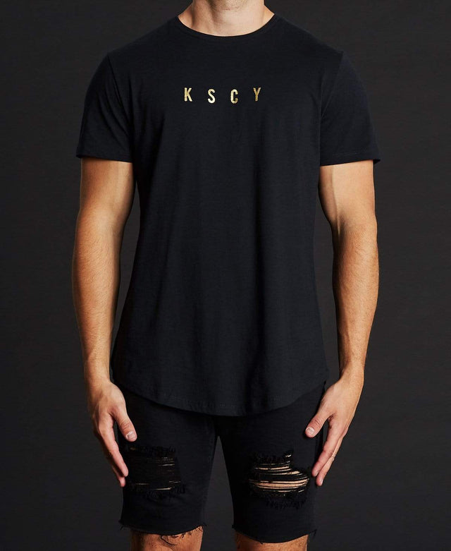 Kiss Chacey Reign Scoop Back T-Shirt Jet Black