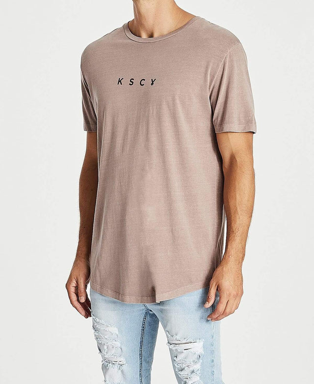 Kiss Chacey Repent Dual Curved T-Shirt Pigment Shadow Mauve
