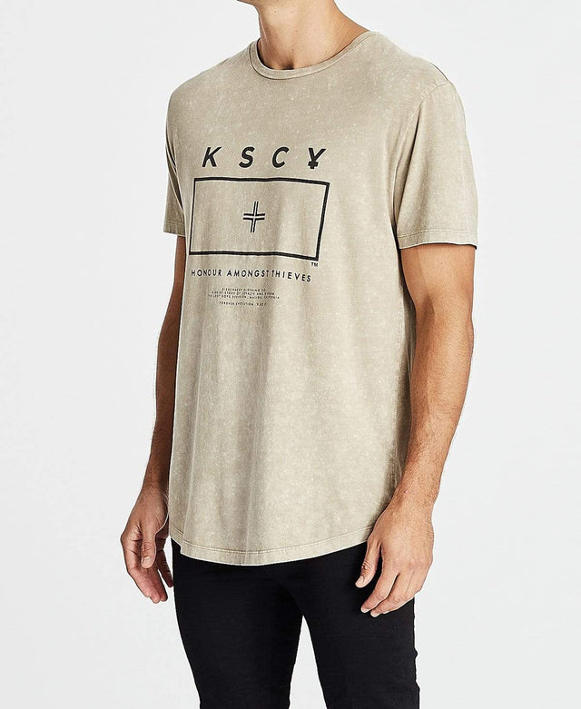 Kiss Chacey Roaming Dual Curved T-Shirt Acid Sand