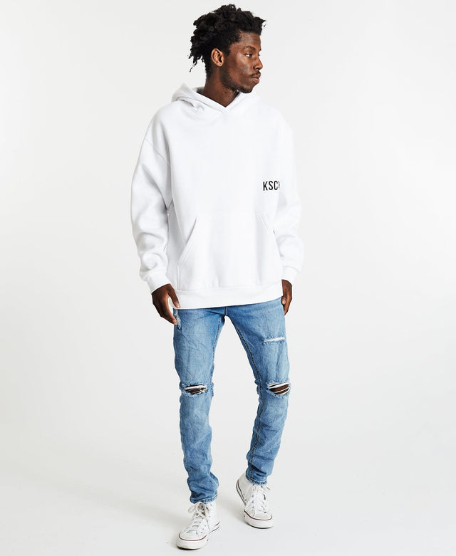 Kiss Chacey Shackle Relaxed Hoodie White