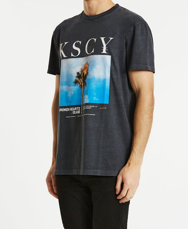 Kiss Chacey Shine Relaxed T-Shirt Pigment Asphalt