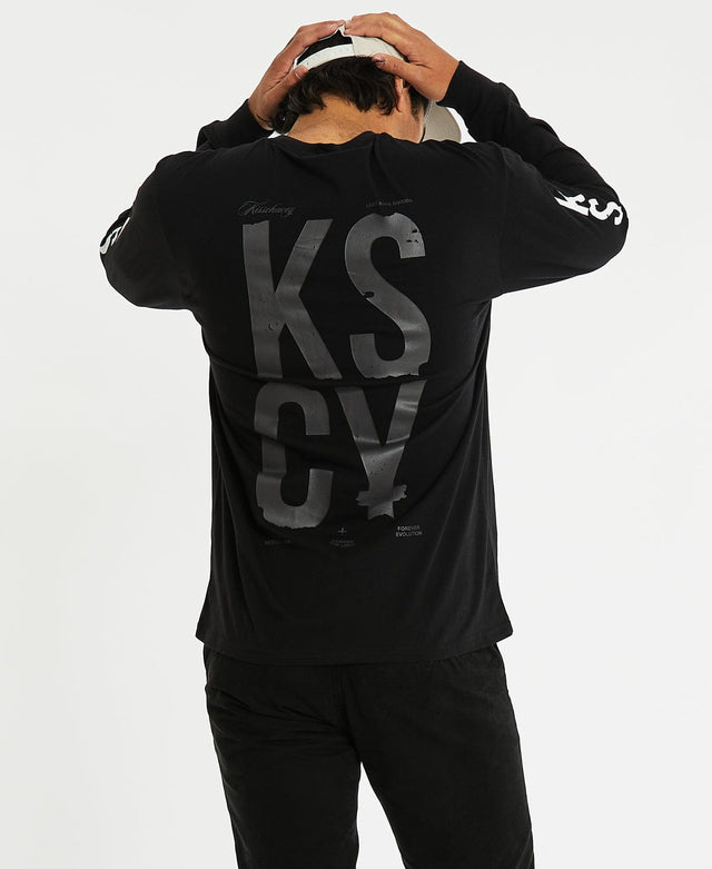 Kiss Chacey Silverdale Relaxed Long Sleeve T-Shirt Jet Black