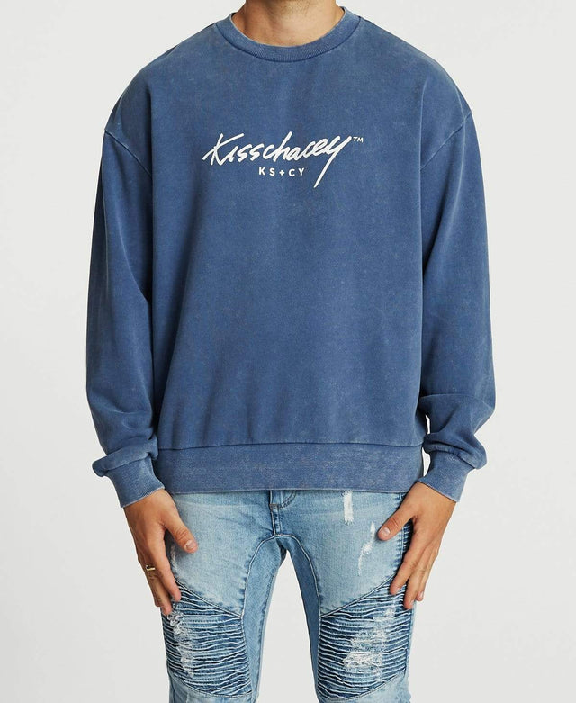 Kiss Chacey Solo Relaxed jumper Acid Blue