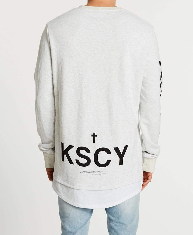 Kiss Chacey Soverign Layered Jumper Snow Marle