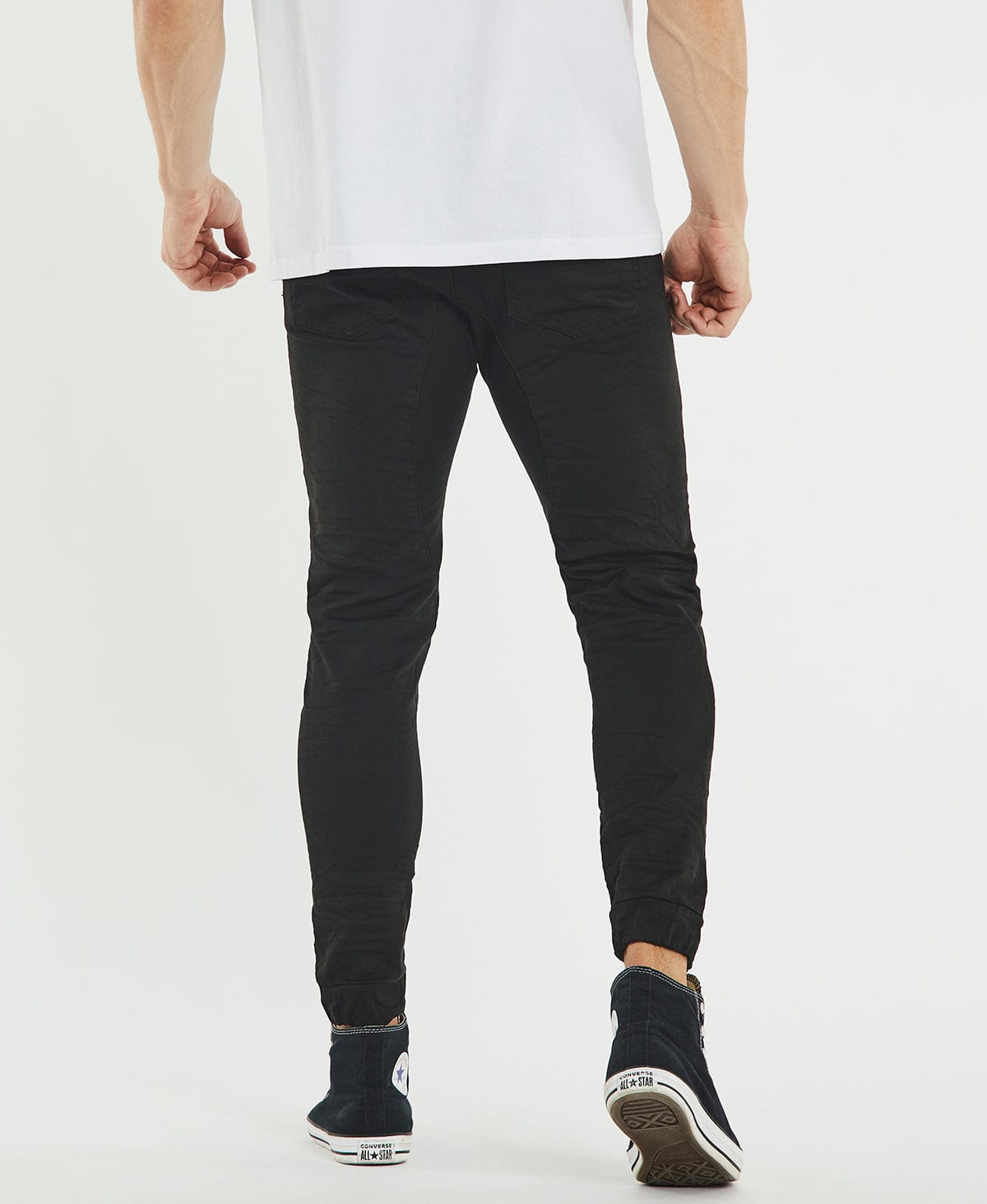 Pacsun black skinny online jogger pants