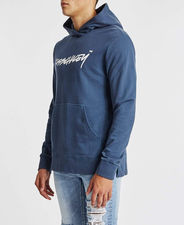 Kiss Chacey Synthetic Step Hem Hoodie Pigment Navy