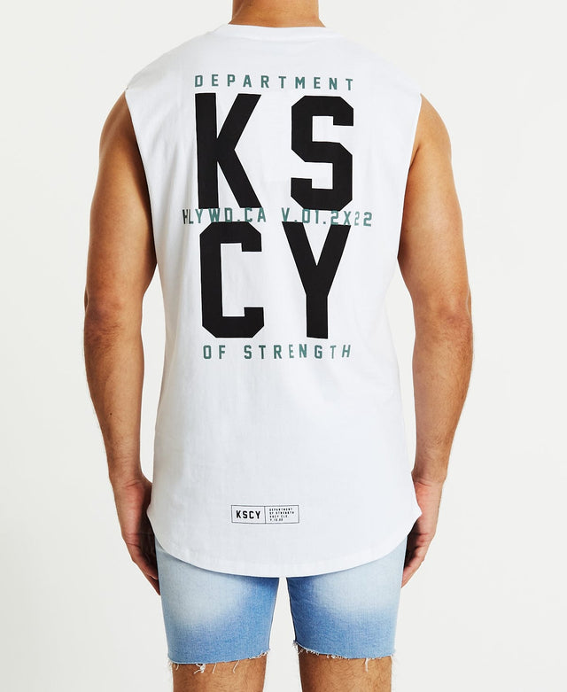 Kiss Chacey The Grove Dual Curved Muscle Tee White