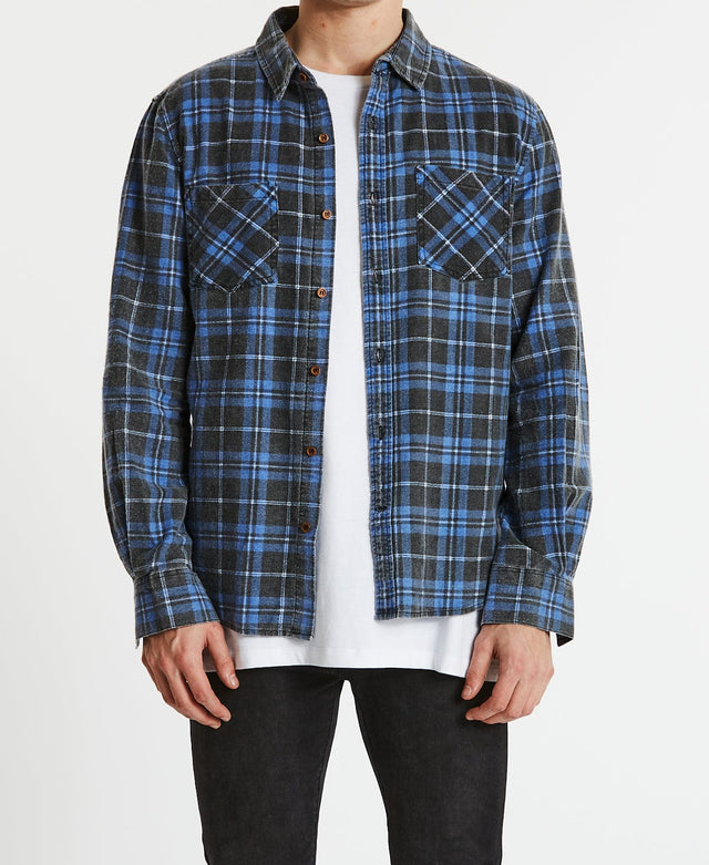 Kiss Chacey Trusted Casual Shirt Blue Check