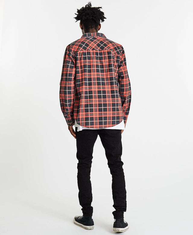 Kiss Chacey Trusted Casual Shirt Red/Black Check