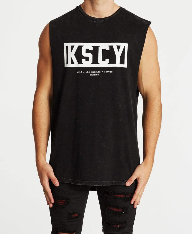 Kiss Chacey Untold Story Dual Curved Muscle Tee Acid Black