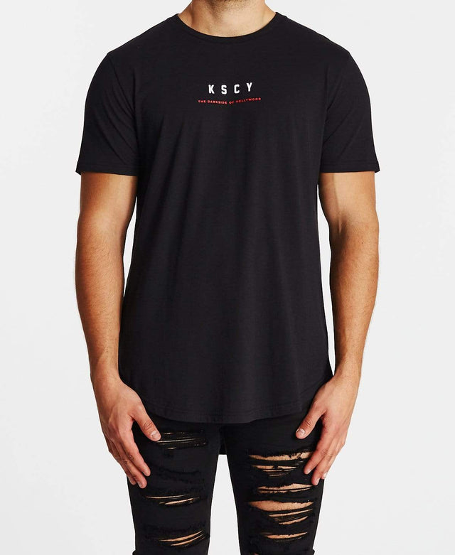 Kiss Chacey Untold Truth Dual Curved T-Shirt Jet Black