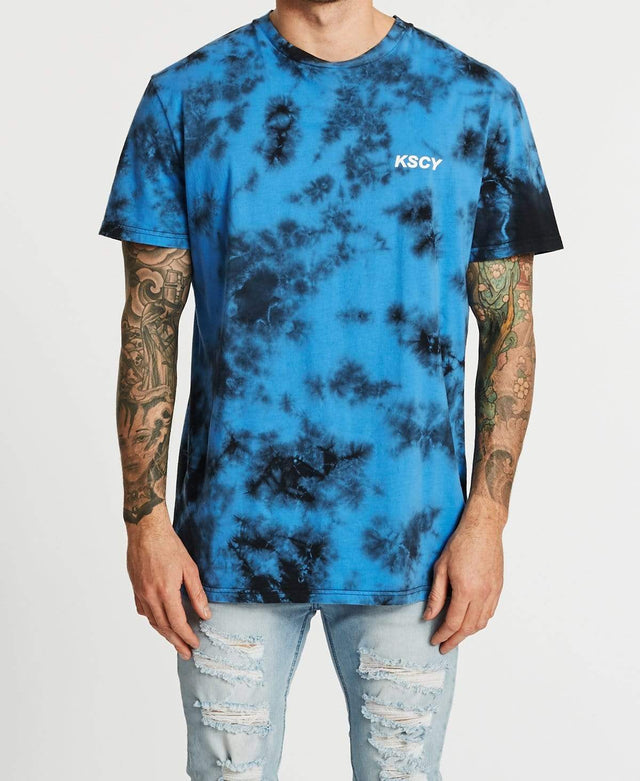 Kiss Chacey Vampires Relaxed T-Shirt Tie Dye Blue