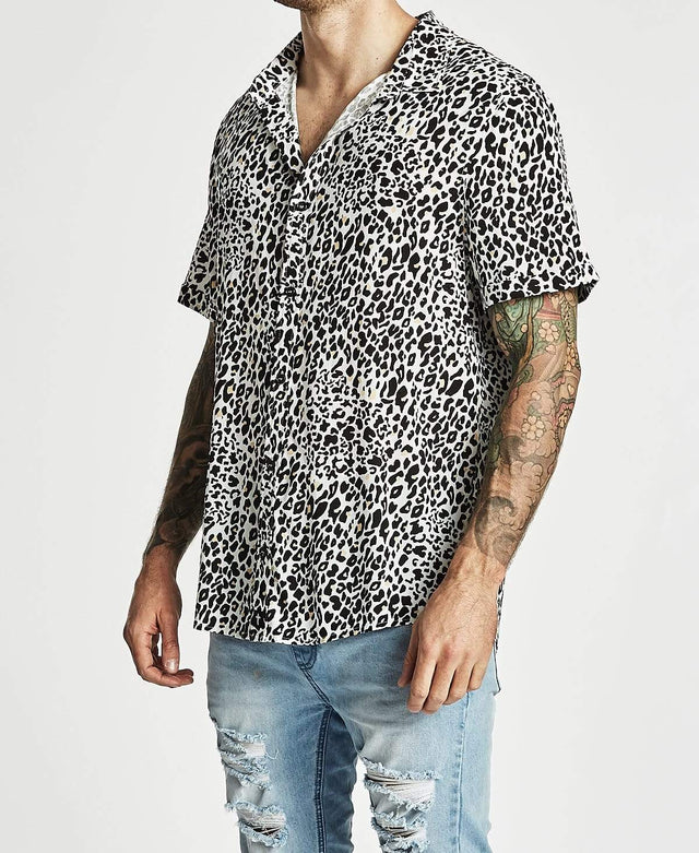 Kiss Chacey Votaic Short Sleeve Shirt Leopard
