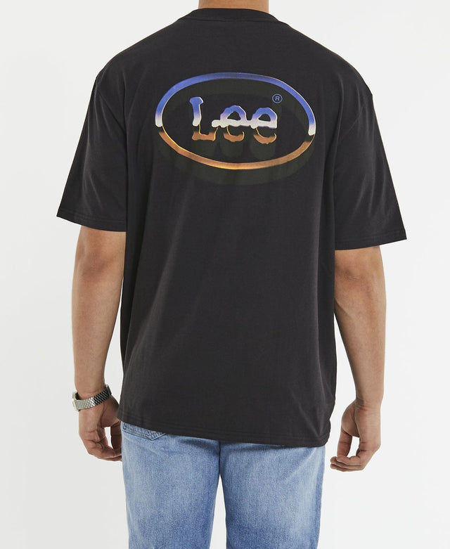 Lee Jeans Chrome Dome Baggy T-Shirt Worn Black