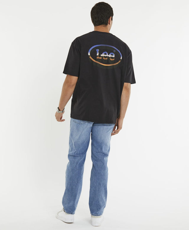 Lee Jeans Chrome Dome Baggy T-Shirt Worn Black