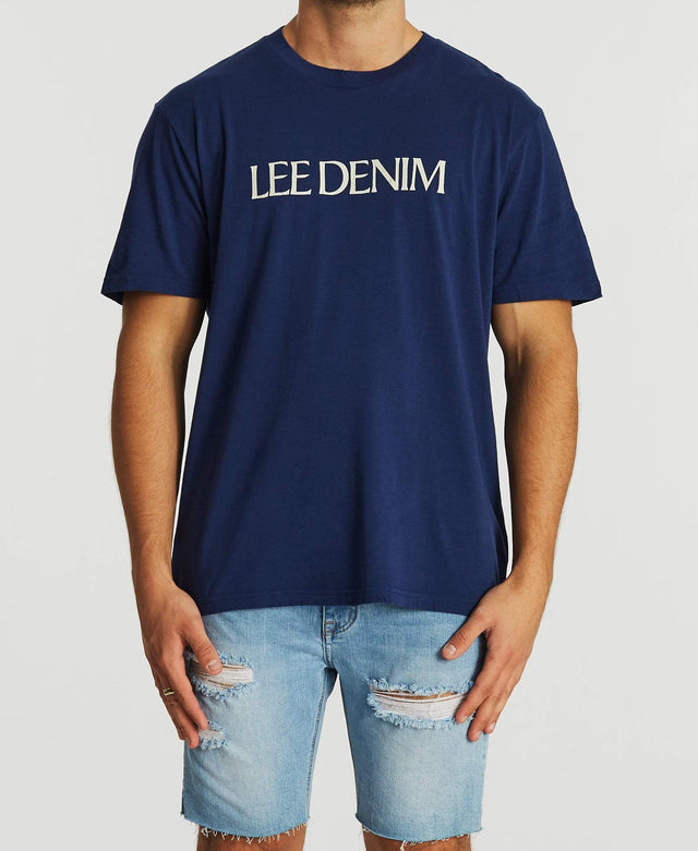 Lee Jeans Lee Denim T-Shirt Worn Navy