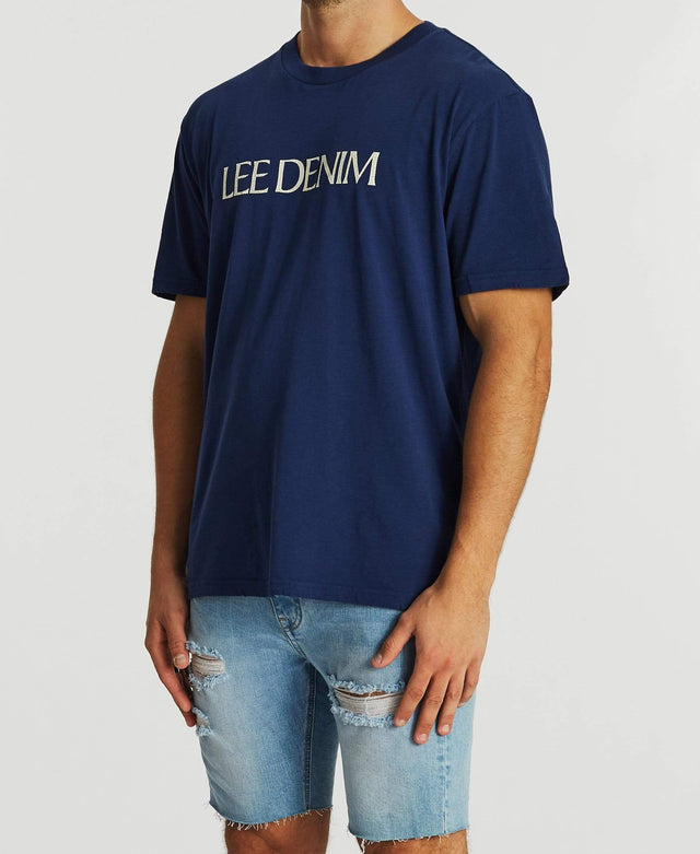 Lee Jeans Lee Denim T-Shirt Worn Navy