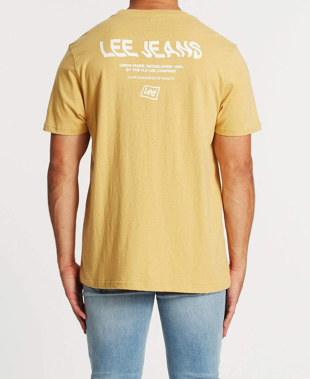 Lee Jeans Lee Flag T-Shirt Tan