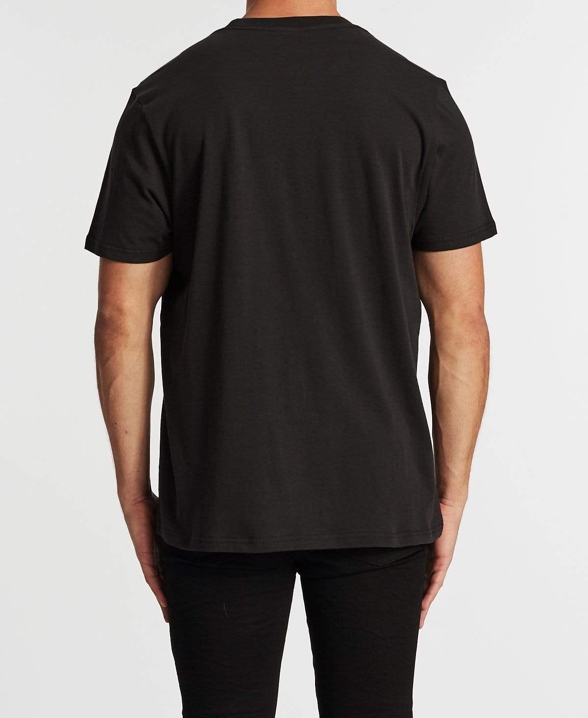 Lee Lines T-Shirt Washed Black – Neverland Store