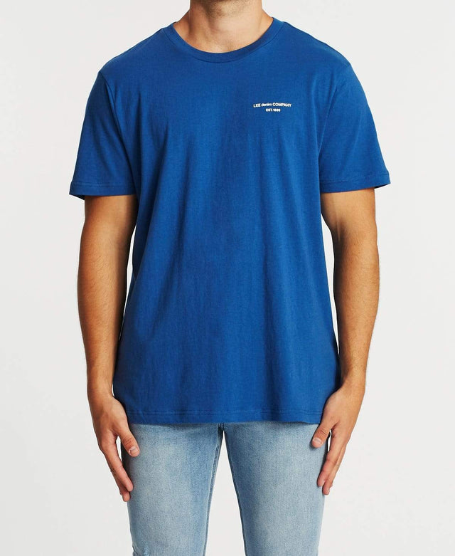Lee Jeans Lee Word Art T-Shirt Blue